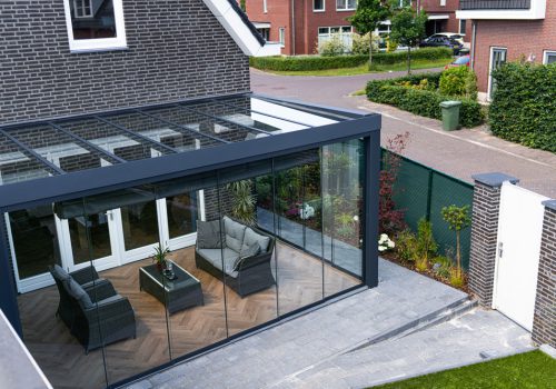 Aludra-website glasdak veranda met recht dak bella vista